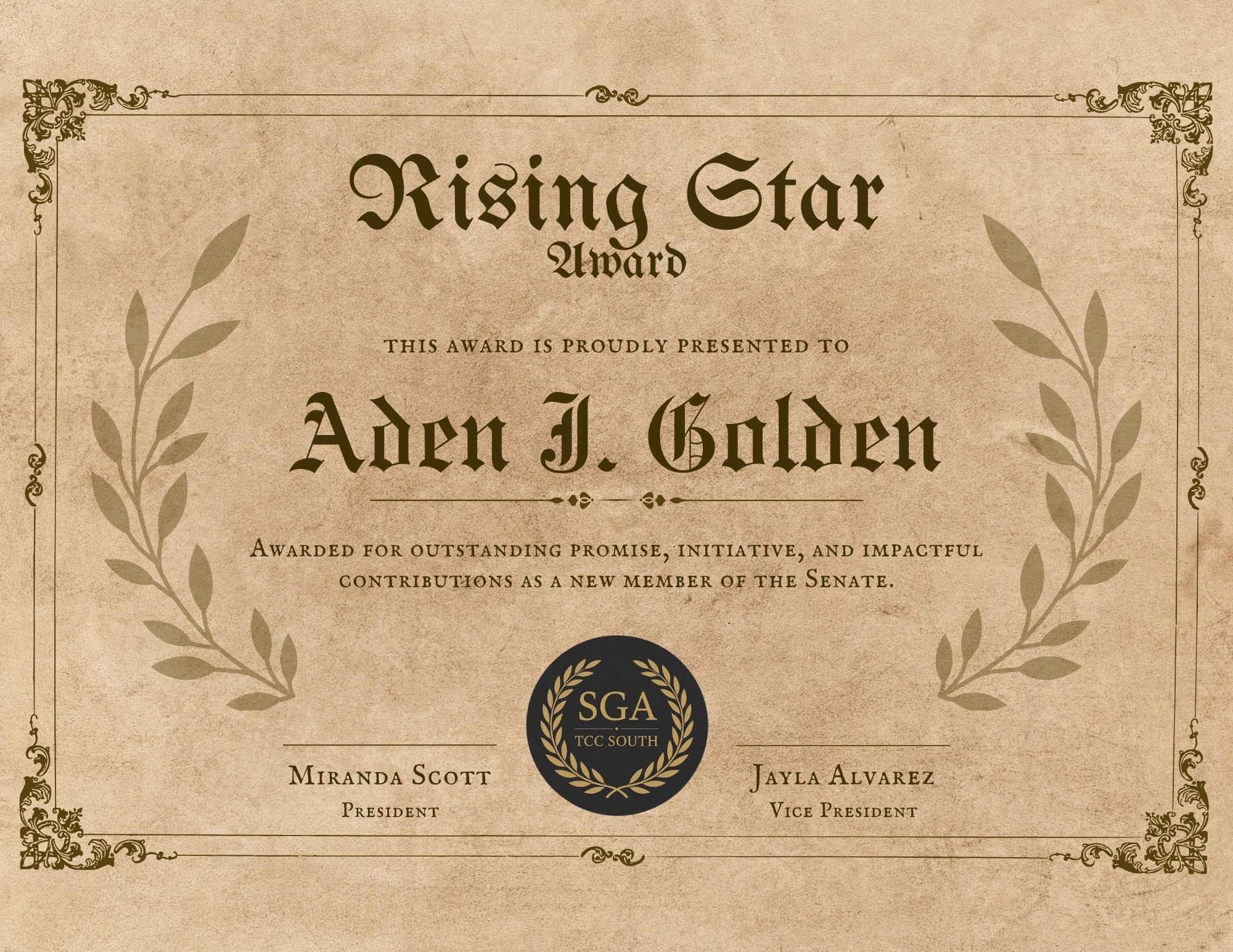 Rising Star Award